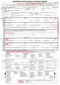Free Minnesota Accident Report Template