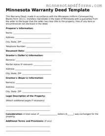 Deed Template for Minnesota